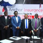 L-R: Mr. Ikuomola Adebisi (Executive Director, Technical), Mr. Akin Taiwo (Board Member), Dr. Ebose Augustine Osegha (MD/CEO), Dr. Nsikan Linus Nkan (Chairman), Mr. Ime Umoh (Company Secretary/Legal Adviser) and Prof. Paul Udofot (Board Member) at the 35th Annual General Meeting of Anchor Insurance Company Limited in Lagos.